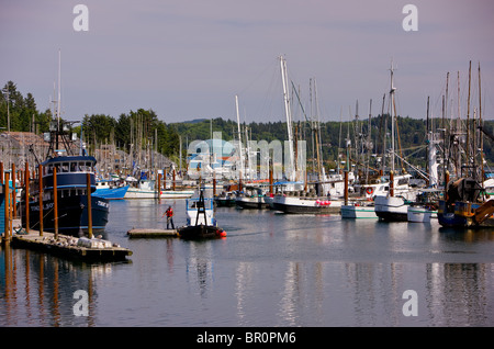 NEWPORT, Oregon, USA - bateaux de pêche dans le port, sur la côte de l'Oregon. Banque D'Images