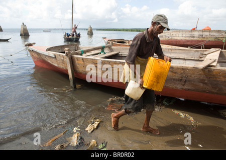 Harbour - Stonetown, Zanzibar, Tanzanie. Banque D'Images