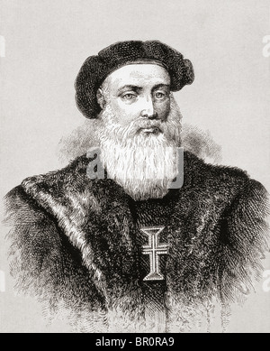 Vasco da Gama, premier comte de Vidigueira, c.1460 ou 1469 à 1524. L'explorateur portugais. Banque D'Images