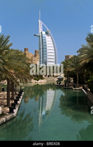 Burj al Arab Hotel Jumeira Dubai eau Banque D'Images