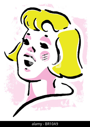 Portrait of Girl smiling Banque D'Images