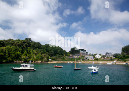 L'île de Bréhat île au large de la Bretagne en France Banque D'Images