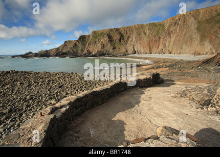 Hartland Quay, North Devon, England, UK Banque D'Images