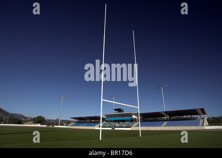 Trafalgar Park, Nelson, Nouvelle-Zélande, l'un des lieux de la Coupe du Monde de Rugby 2011 Banque D'Images