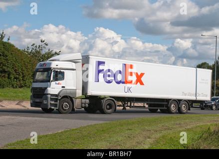 Camion FedEx Banque D'Images