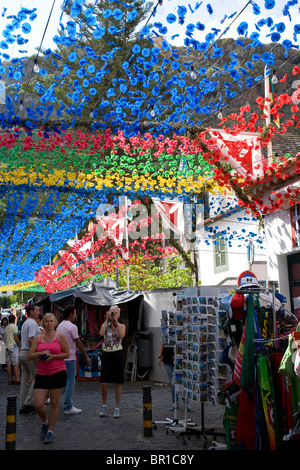 Dans les rues de Ribeira Brava Madeira Banque D'Images