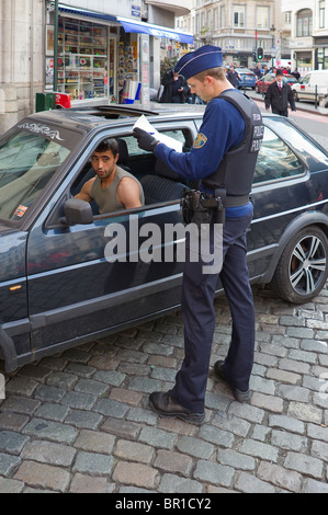 Point de contrôle de police Banque D'Images