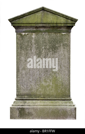 Pierre tombale blanche Banque D'Images