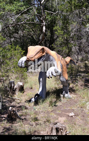 Deinonychus, Dinosaur World, Glen Rose, Texas, États-Unis Banque D'Images
