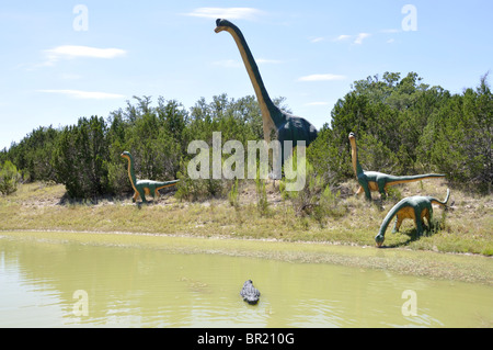 Brachiosaure, Dinosaur World, Glen Rose, Texas, États-Unis Banque D'Images