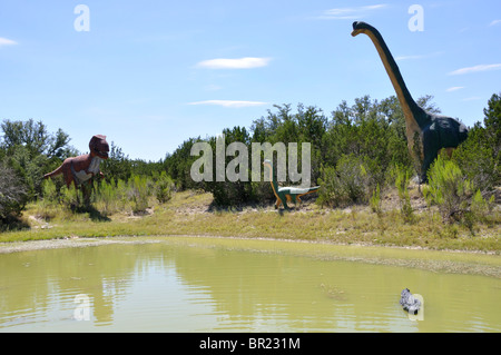 Brachiosaure, Dinosaur World, Glen Rose, Texas, États-Unis Banque D'Images