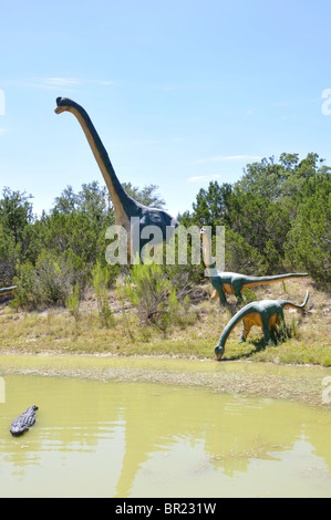 Brachiosaure, Dinosaur World, Glen Rose, Texas, États-Unis Banque D'Images