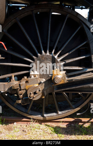 Mécanisme d'loco de vapeur roues motrices Banque D'Images