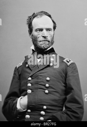 William Tecumseh Sherman (1820 - 1891) - Armée de l'Union Générale en guerre civile américaine  + général commandant de l'Armée US 1869 - 1883. Banque D'Images