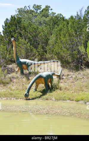 Brachiosaure, Dinosaur World, Glen Rose, Texas, États-Unis Banque D'Images