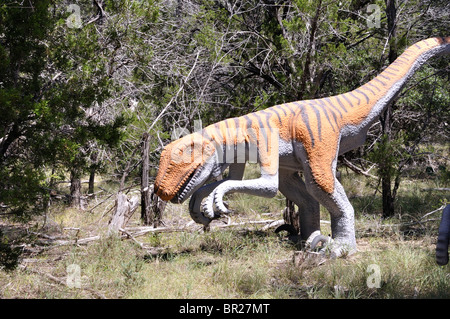 Deinonychus, Dinosaur World, Glen Rose, Texas, États-Unis Banque D'Images