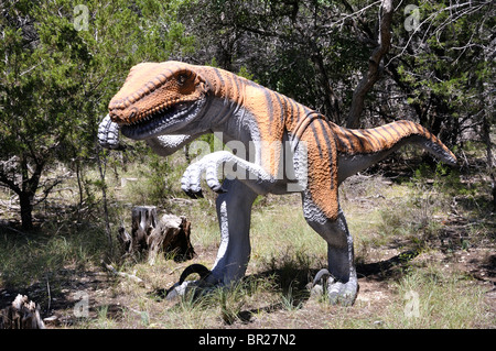 Deinonychus, Dinosaur World, Glen Rose, Texas, États-Unis Banque D'Images