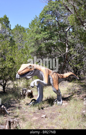 Deinonychus, Dinosaur World, Glen Rose, Texas, États-Unis Banque D'Images