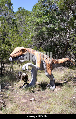 Deinonychus, Dinosaur World, Glen Rose, Texas, États-Unis Banque D'Images