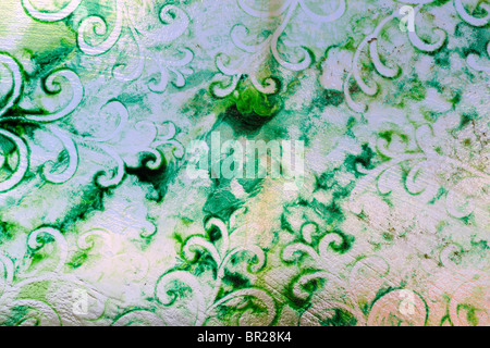 Vitraux de macro shot Banque D'Images