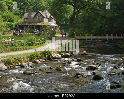 Watersmeet près de Lynton et Lynmouth Devon England UK Banque D'Images