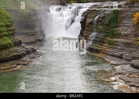 Upper Falls, Letchworth State Park, New York Banque D'Images