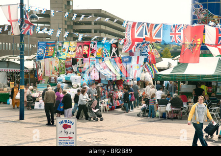 Birmingham Bull Ring en plein air du marché. Banque D'Images