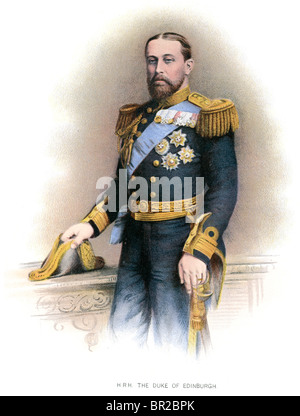 Alfred, duc de Saxe-cobourg et Gotha et duc d'Édimbourg Banque D'Images