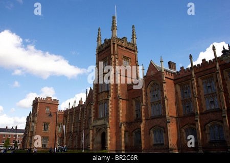 Queens University de Belfast en Irlande du Nord Bâtiment principal Lanyon uk Banque D'Images