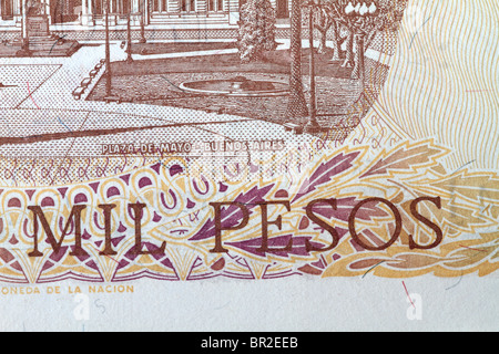 Billet d'Argentine Banque D'Images