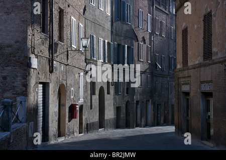 Rue de Sienne, Italie Banque D'Images