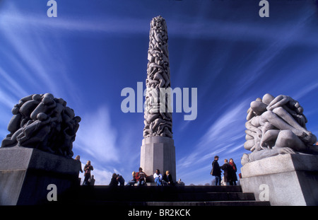 Parc Vigeland à Oslo, Norvège Banque D'Images