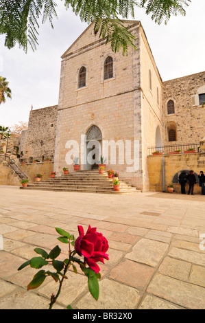 St John's Church, lieu de naissance présumé de Jean le Baptiste, en Kerem, par Jérusalem, Israël, Moyen-Orient, l'Orient Banque D'Images