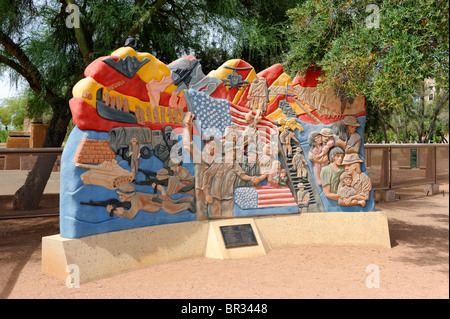 Tempête du désert Phoenix Arizona Memorial Banque D'Images