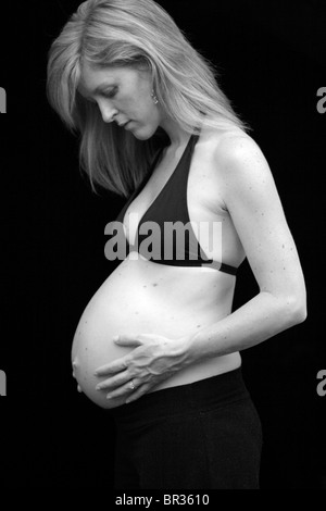 Portrait de femme enceinte. Auburn, CA Banque D'Images