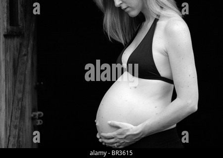 Portrait de femme enceinte. Auburn, CA Banque D'Images