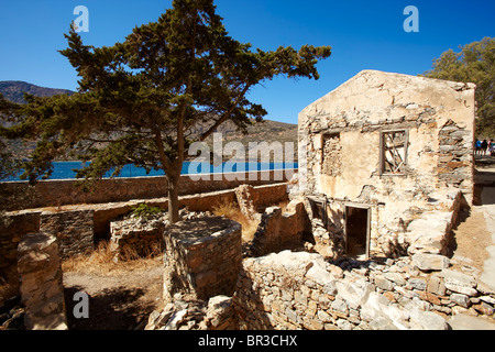 Spinalonga, Agios Nikolaos, Crète Banque D'Images