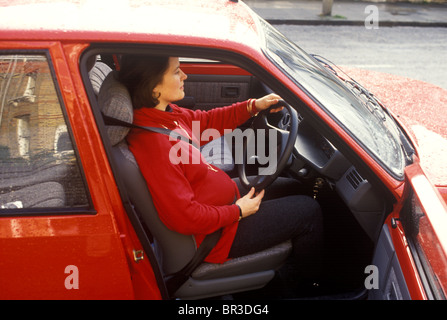 Femme enceinte fortement affaiblies Banque D'Images
