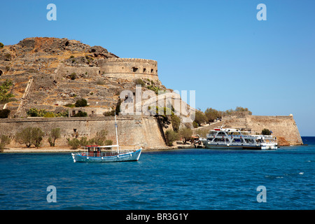 Spinalonga, Agios Nikolaos, Crète Banque D'Images