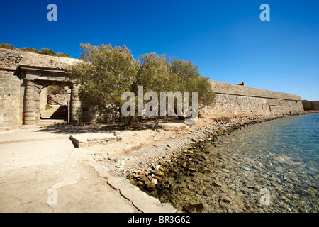 Spinalonga, Agios Nikolaos, Crète Banque D'Images