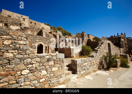 Spinalonga, Agios Nikolaos, Crète Banque D'Images