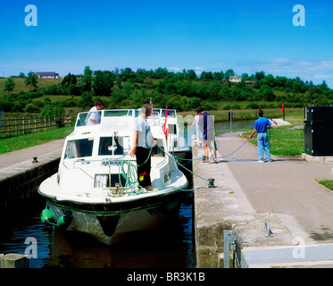 Shannon-Erne Waterway, Lisconor, Co Leitrim, Ireland, Canal Ballinamore Ballyconnell Banque D'Images