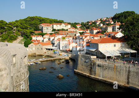 DUBROVNIK, Croatie. Vue de la pile de la ville des murs de la ville. 2010. Banque D'Images