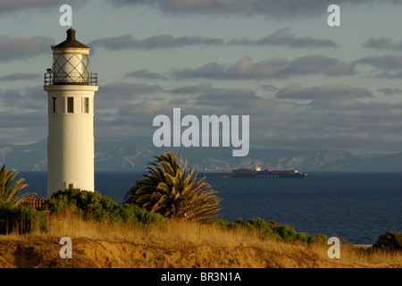 Vicente Lighthouse Point à Rancho Palos Verdes, California, USA. Banque D'Images