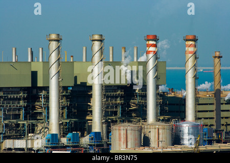 Usine de dessalement d'eau de mer à Sharjah, Émirats arabes unis Banque D'Images