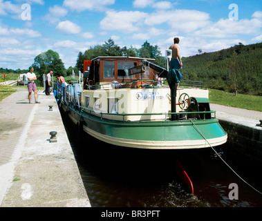 Shannon-Erne Waterway, Co Leitrim, Ireland, Canal Ballinamore Ballyconnell Banque D'Images