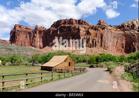 Gifford historique Zone agricole Capitol Reef National Park Utah Banque D'Images