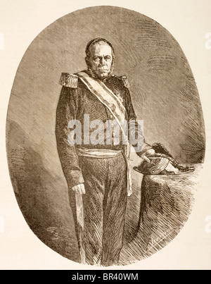 Pedro Santana y Familias,1er marquis de Las Carreras 1801-1864. Premier président constitutionnel de la République dominicaine. Banque D'Images