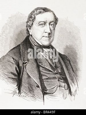 Gioachino Antonio Rossini 1792 - 1868. Compositeur italien. Banque D'Images
