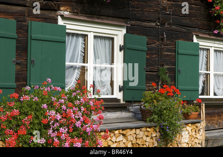 Maison ancienne, Oberstdorf, Allgaeu, Bavaria, Germany, Europe Banque D'Images